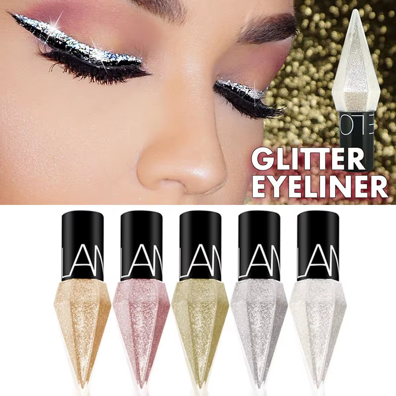 Liquid Glitter Eyeliner for Bold, Shimmering Eyes