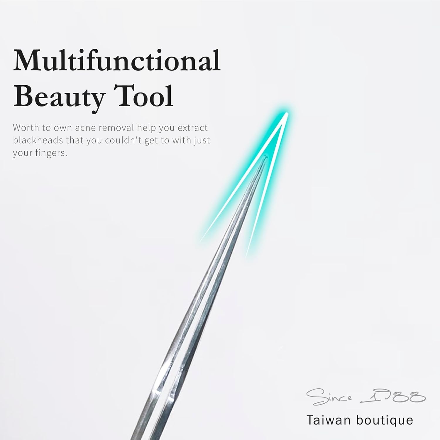 Stainless Steel Acne Clip-Blackhead Remover Tweezer